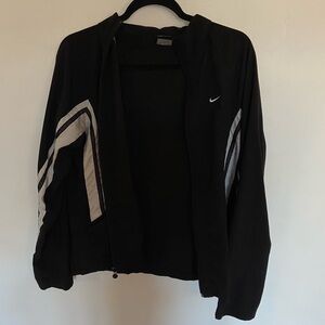 Nike Large white and black zip up